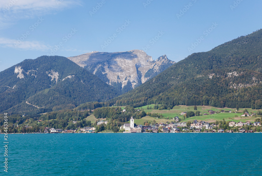 Austria, Alps, Salzburg, Salzkammergut, Salzburger Land, St. Wolfgang at Wolfgangsee, Schafberg Austria, Alps, Salzburg, Salzkammergut, Salzburger Land, St. Wolfgang at Wolfgangsee, Schafberg