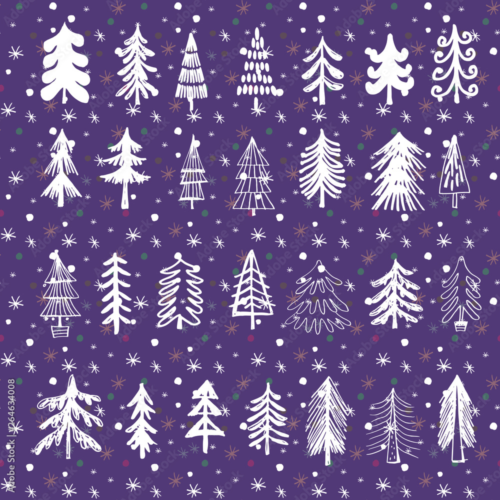 Set of christmas trees1 Set of christmas trees1