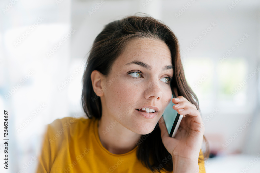 Pretty woman using mobile phone, portrait Pretty woman using mobile phone, portrait
