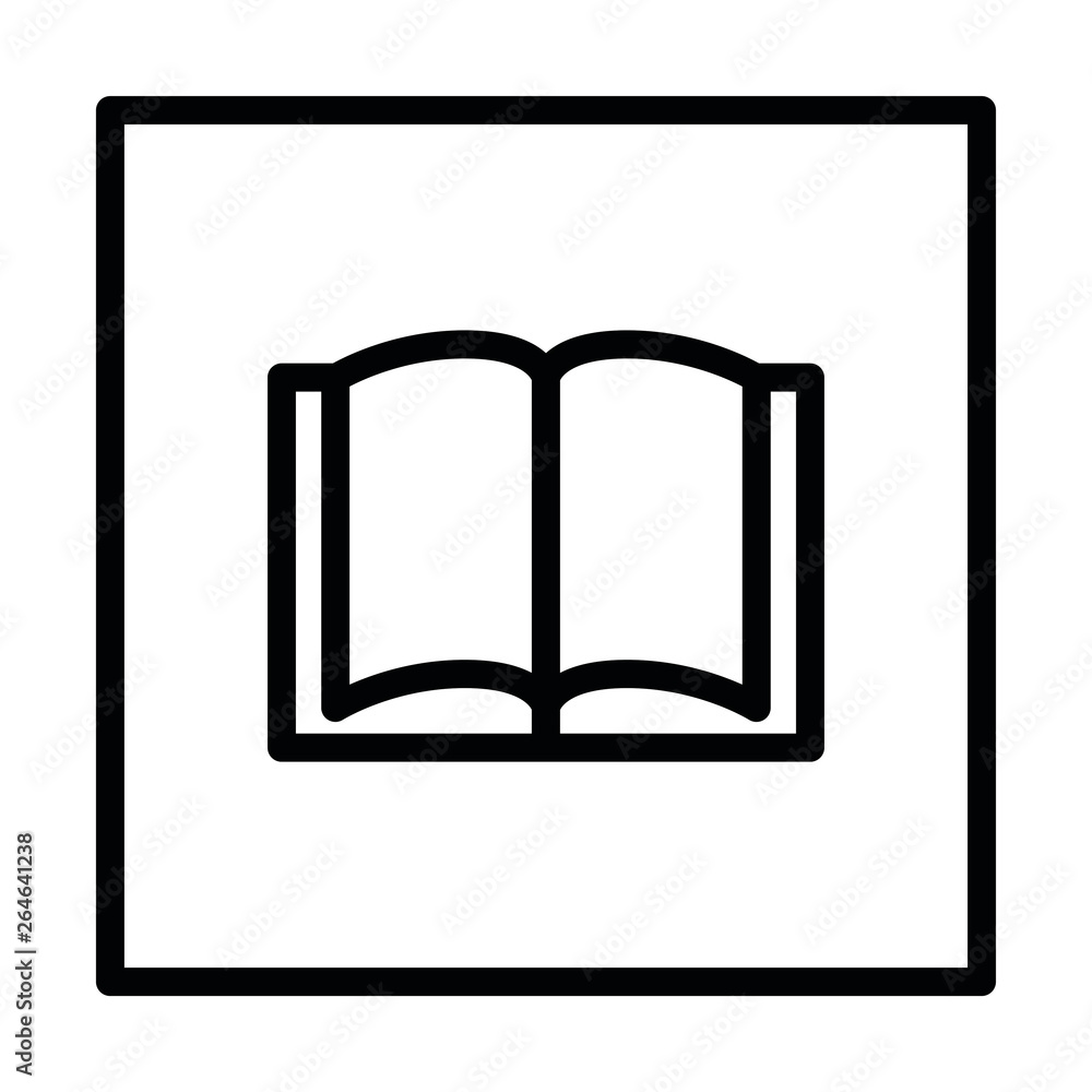 Book vector icon. Open pages symbol. Book vector icon. Open pages symbol.