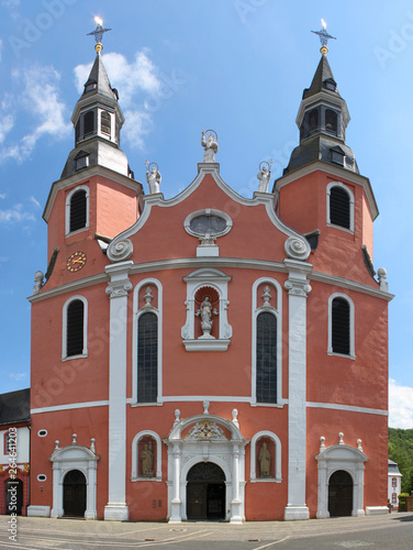 Baroque monastery church in Prüm, western facade