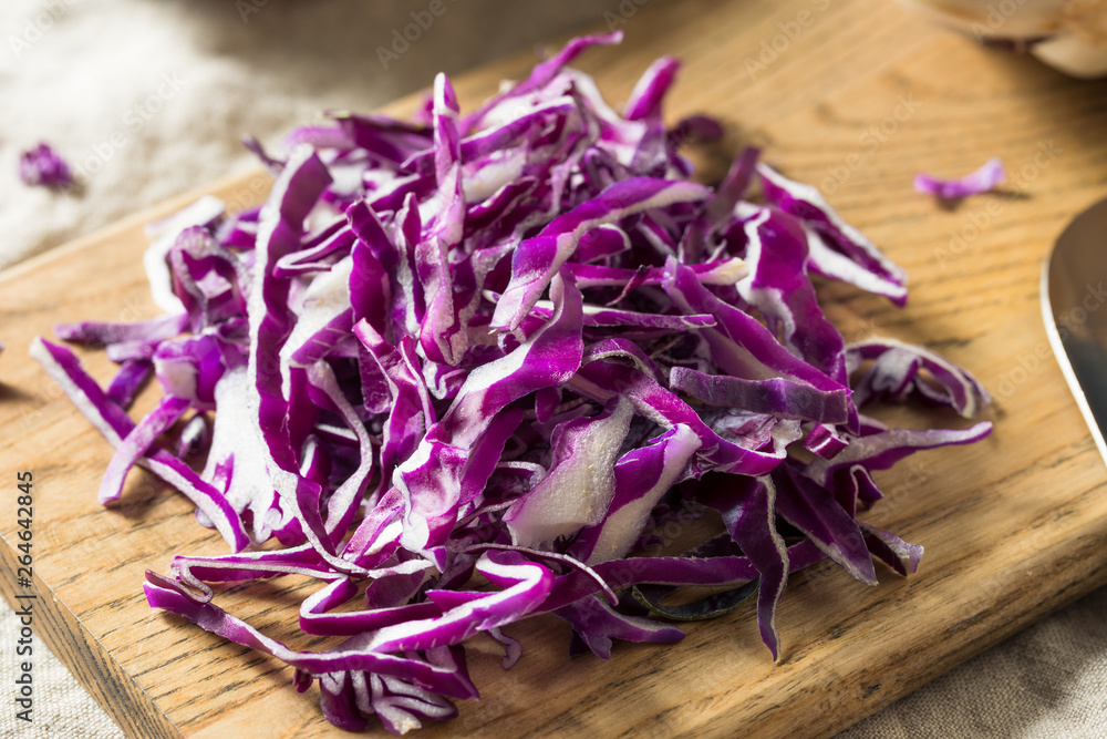 Raw Shredded Purple Cabbage Raw Shredded Purple Cabbage