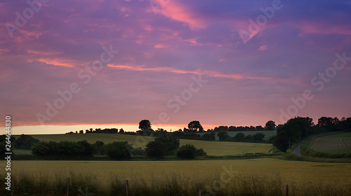 Beautiful  colorful sunset - Hindon Wiltshire