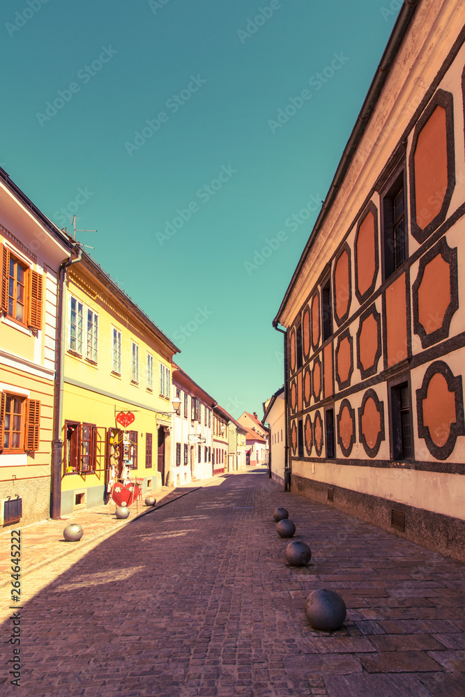 Street of old town, Varazdin, Croatia