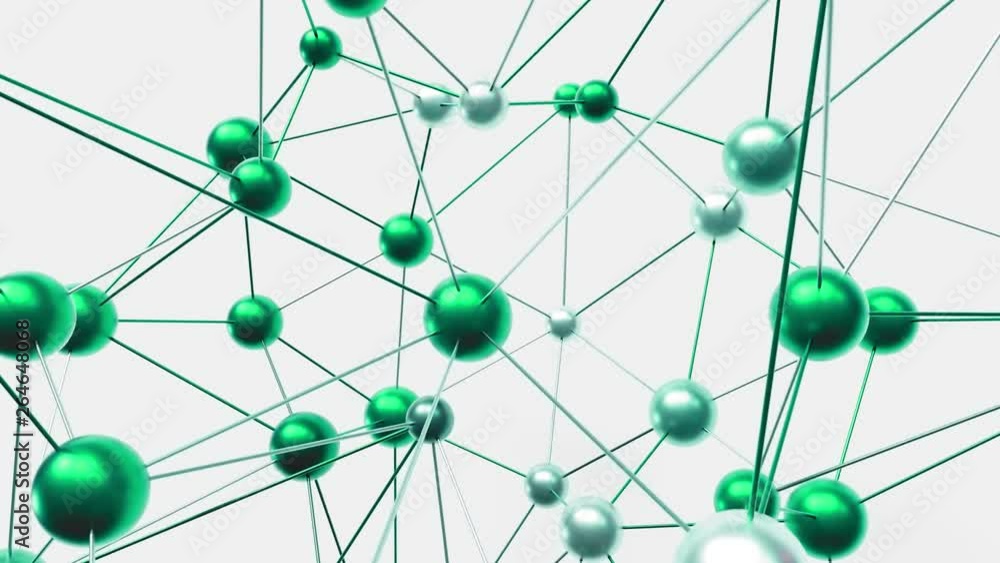 4K Futuristic Molecular Structure. Seamless Loop 4K Futuristic Molecular Structure. Seamless Loop