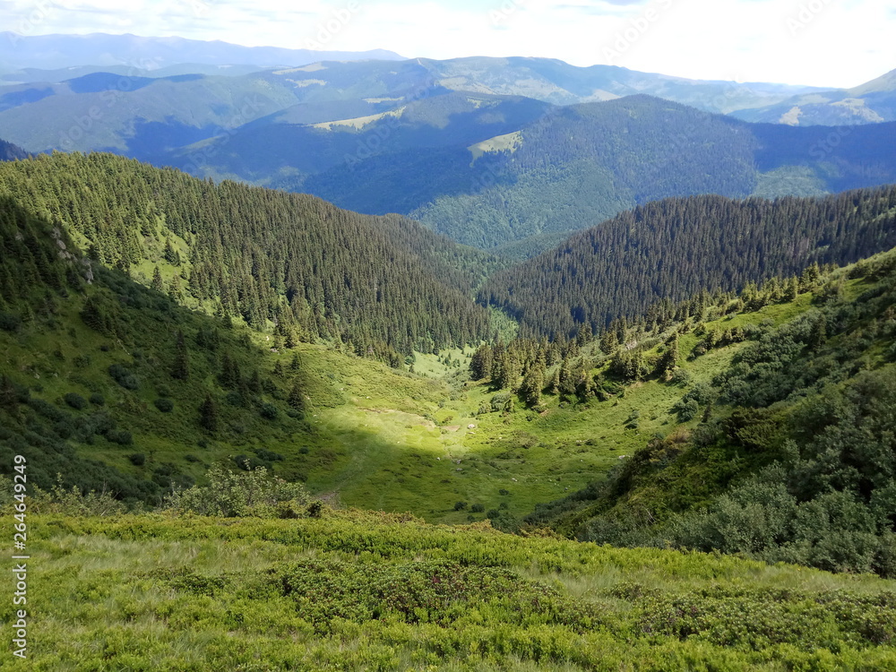 Naklejka premium mountain valley