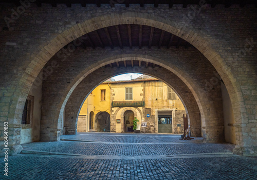 Bilde på lerret Anagni (Italy) - A little medieval city in province of Frosinone, famous to be the City of the Popes; it has long been the residence of the Pope of Rome