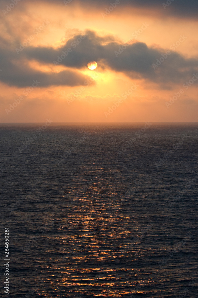 Sunset, Bay of Biscay, Atlantic Ocean
