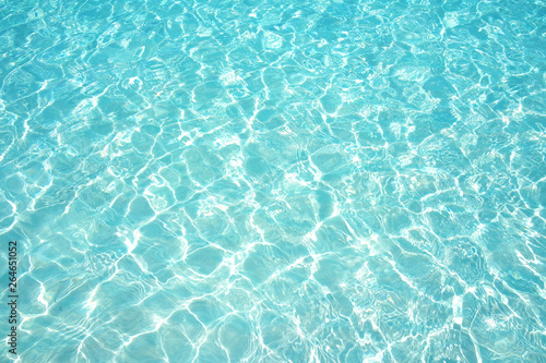 Ripples and waves of clear blue water