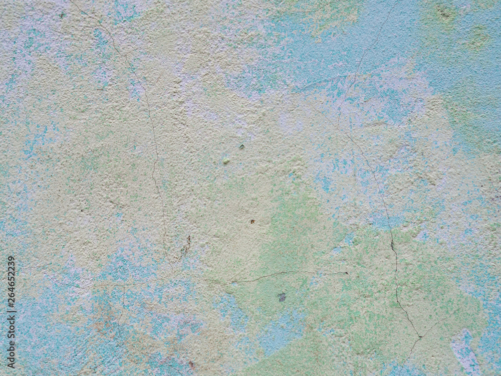 Multicolored texture of the old cement wall