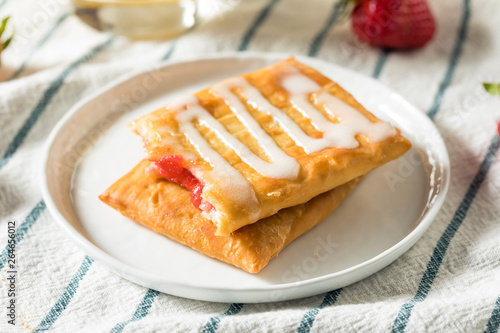 Sweet Breakfast Strawberry Toaster Pastry