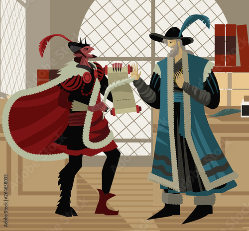 faust and the devil pact scene 