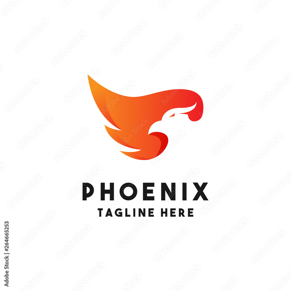 Phoenix Logo Design Inspiration, Vector Illustration Phoenix Logo Design Inspiration, Vector Illustration