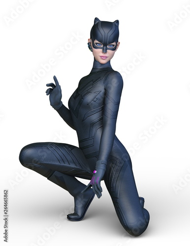 キャットウーマン Stock イラスト Adobe Stock