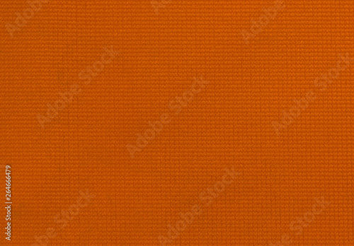 High resolution orange plastic fabric texture for background.