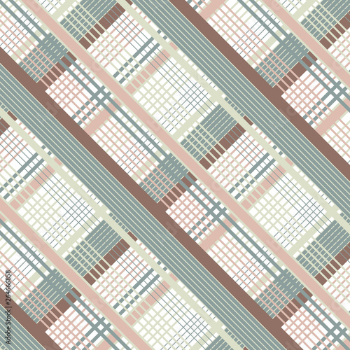 Tartan pattern. Geometric elements for fabric, textile