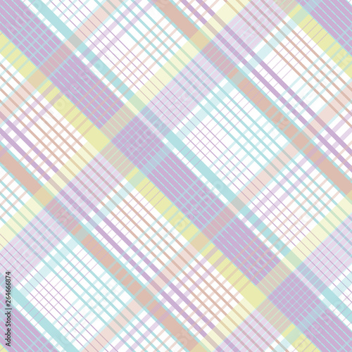 Tartan pattern. Geometric elements for fabric, textile