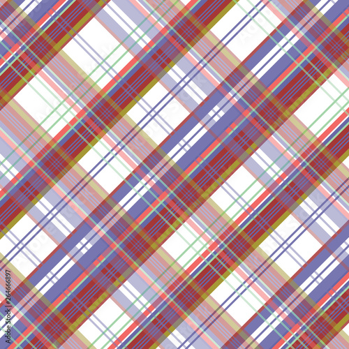 Tartan pattern. Geometric elements for fabric, textile