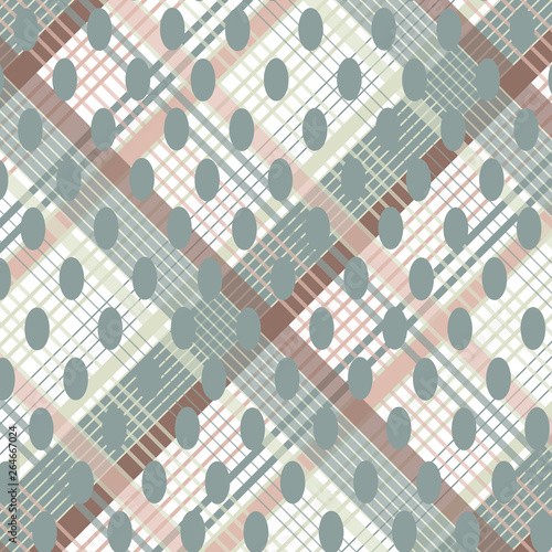 Tartan pattern. Geometric elements for fabric, textile