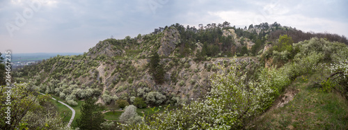 Rocky Landscape, Part of Back Quarry (Zadní lom) Near Mikulov, Czech Republic photo