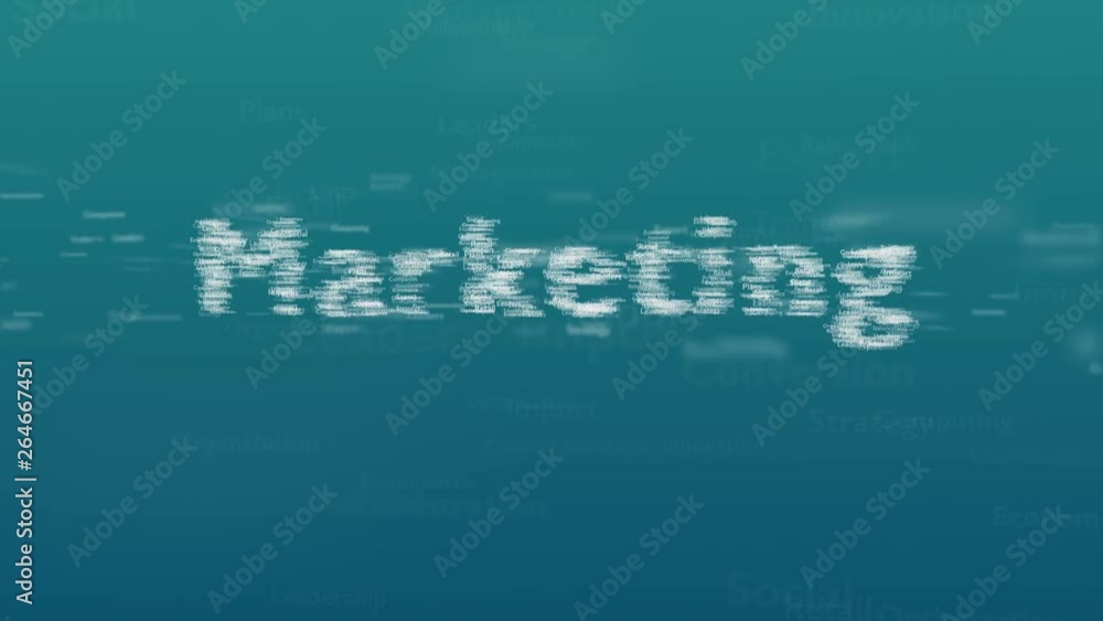 Light blue background with subject words, which deal with marketing. The bold word appears from connected concept words. Close up. Copy space. 3D. Animatiom. 4K. Light blue background with subject words, which deal with marketing. The bold word appears from connected concept words. Close up. Copy space. 3D. Animatiom. 4K.