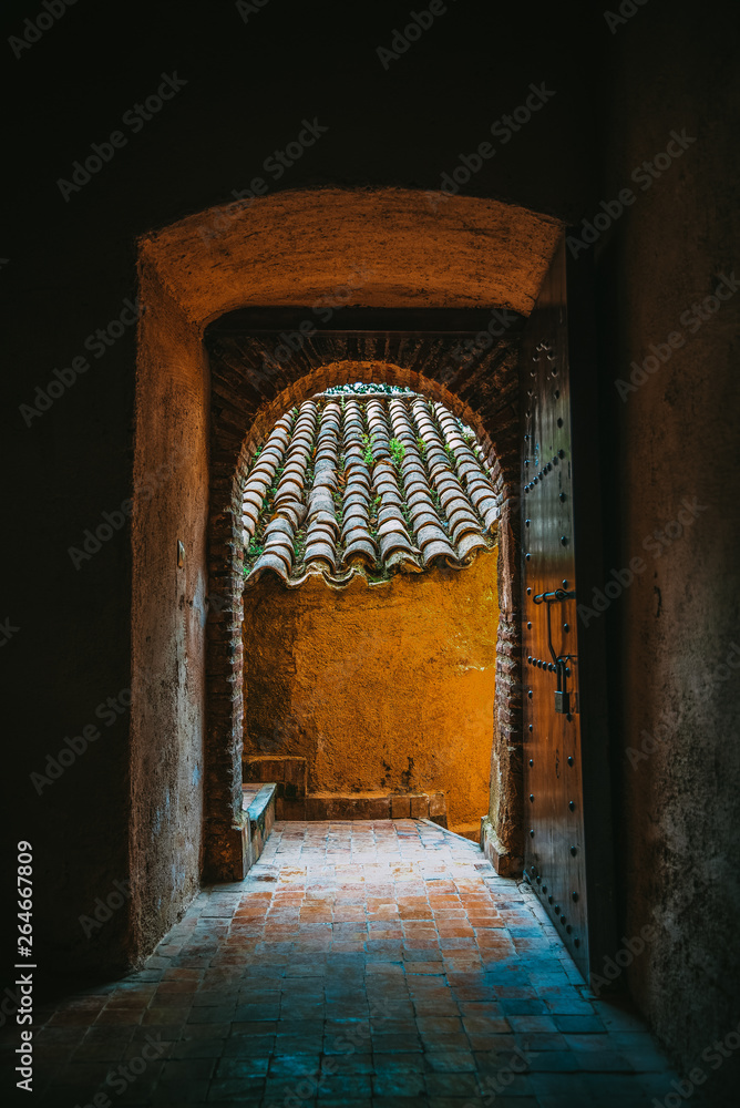 Fototapeta premium puerta de una kasbah en marruecos