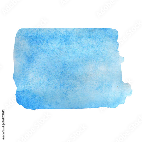 Watercolor blot on a white background