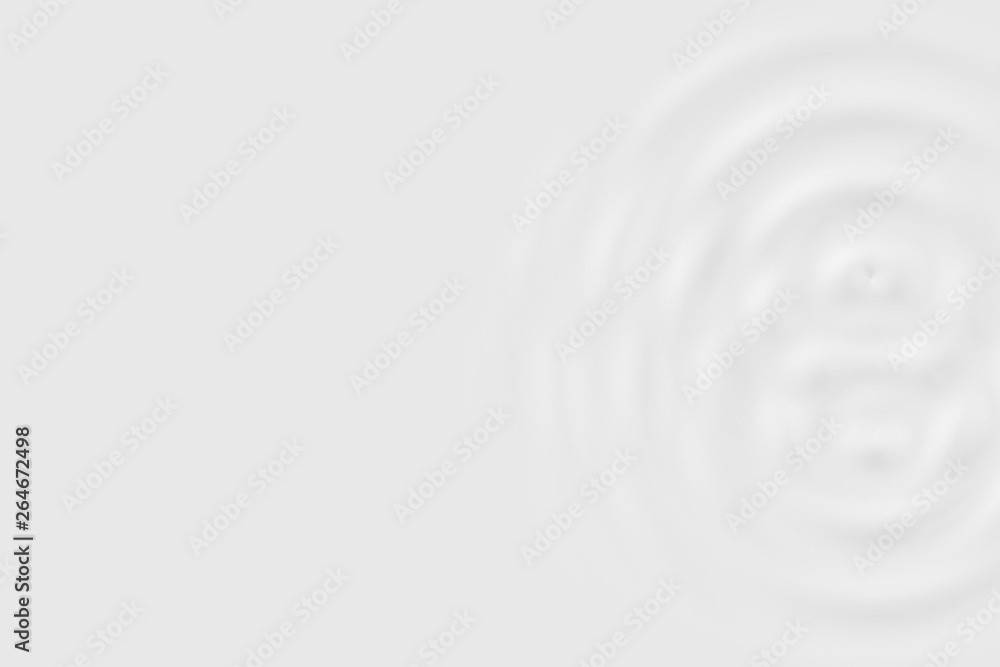 Fototapeta premium Abstract soft background, texture of white water ring or white cream surface