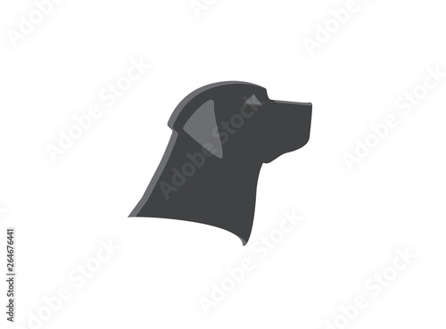 Head dog icon for logo design vector, pet symbol