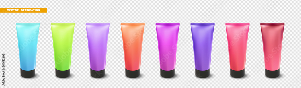 Vector Tube Cream or lotion, isolated Mock Up template. Vector Tube Cream or lotion, isolated Mock Up template.