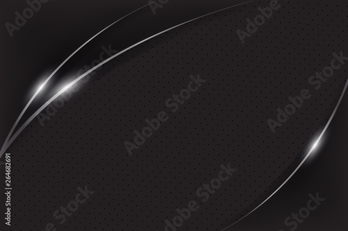 black background overlap layer dimension with line design for modern background or website