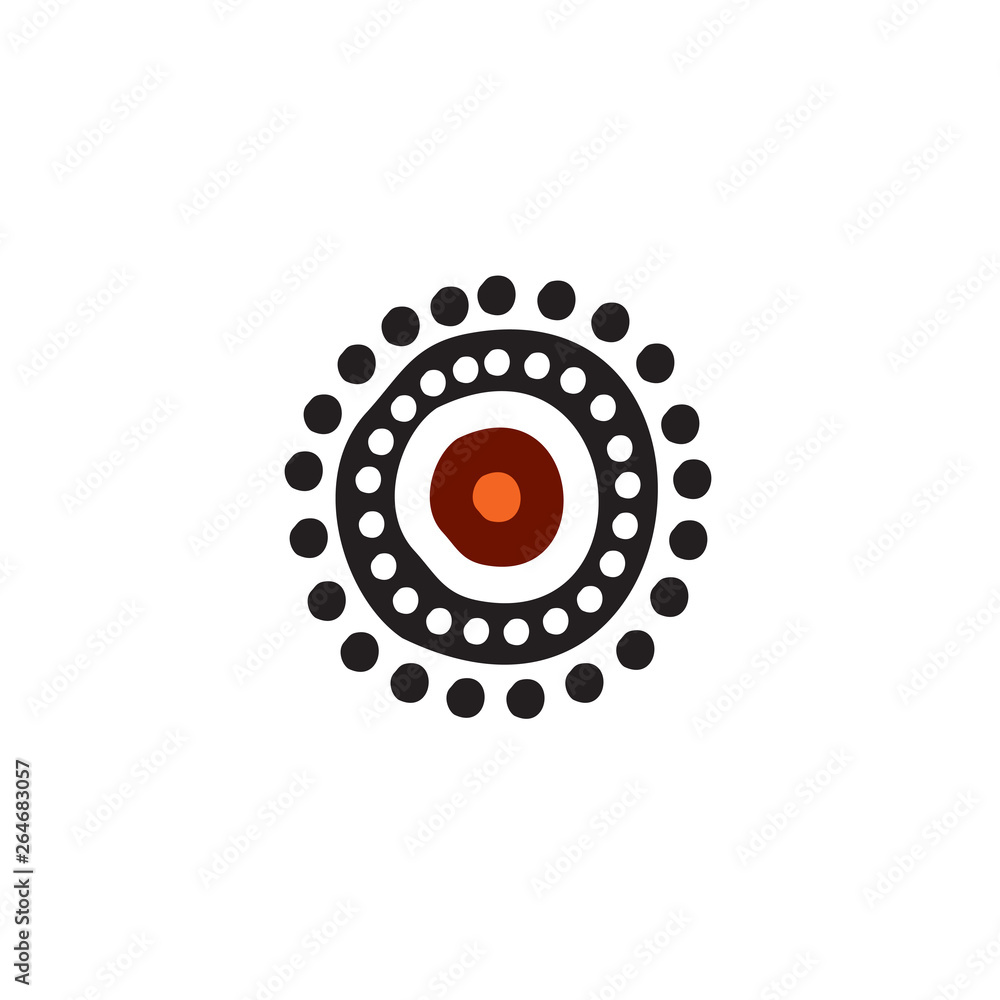 Aboriginal art logo design icon vector template Aboriginal art logo design icon vector template