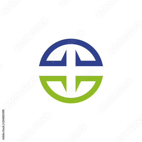Medical and health care logo design vector template