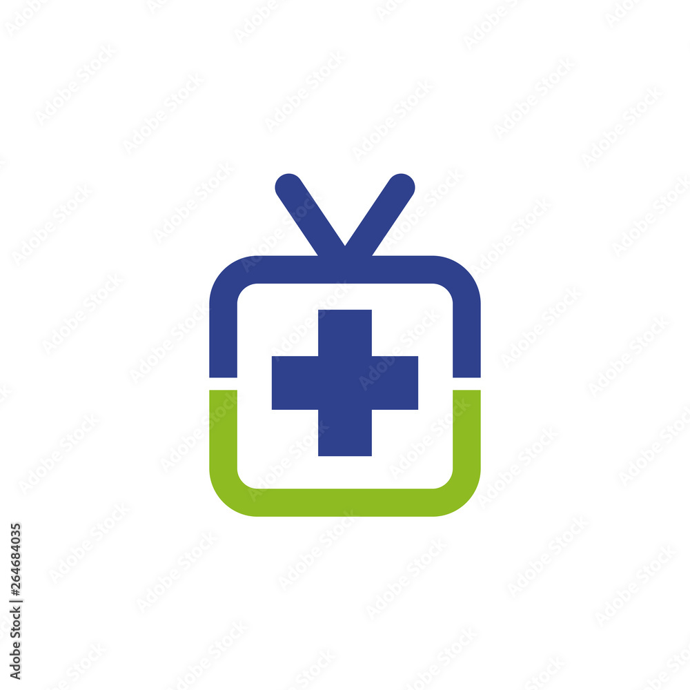 Obraz premium Medical and health care logo design vector template