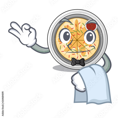 Waiter buchimgae isolated with in the mascot