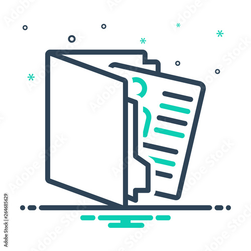 Mix line icon for portfolio 