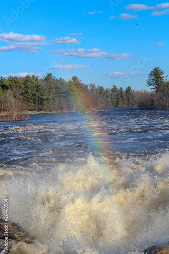turbulent waves and rainbow