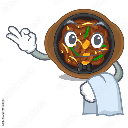 Waiter bulgogi in the a cartoon shape