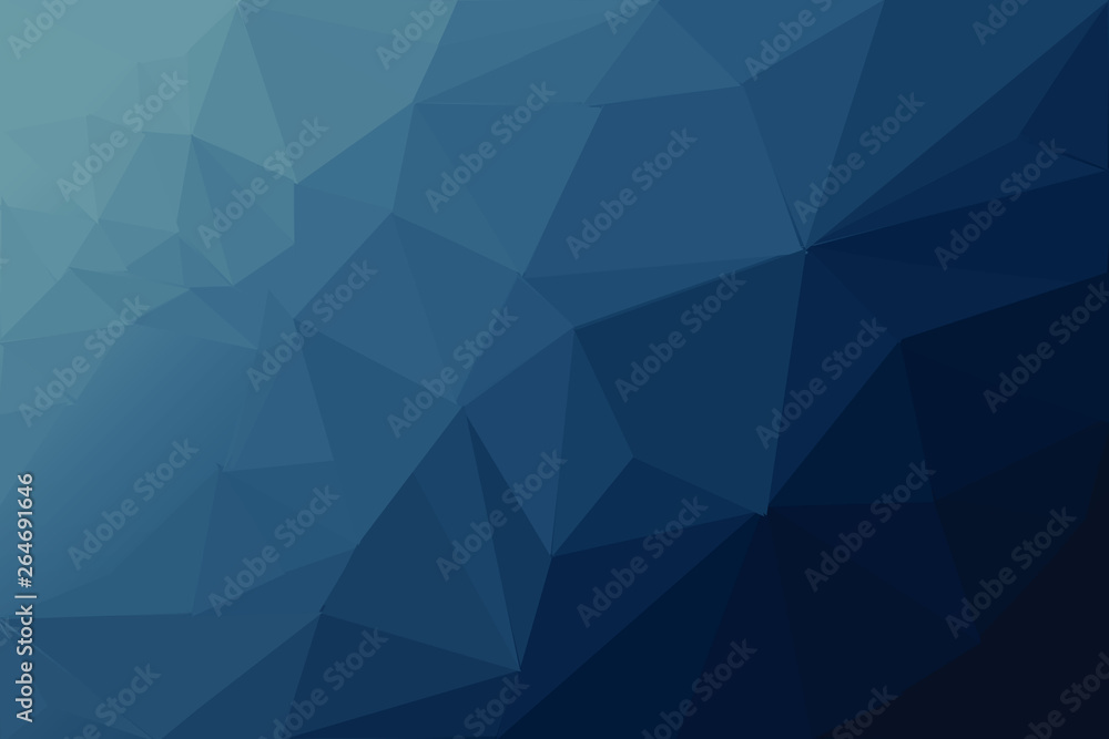 Dark Blue Lowpoly Background