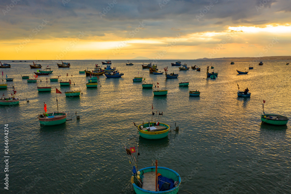 The fishing village in Mui Ne, Vietnam