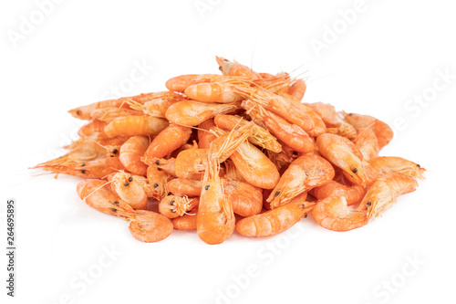 bunch of little shrimp on white
