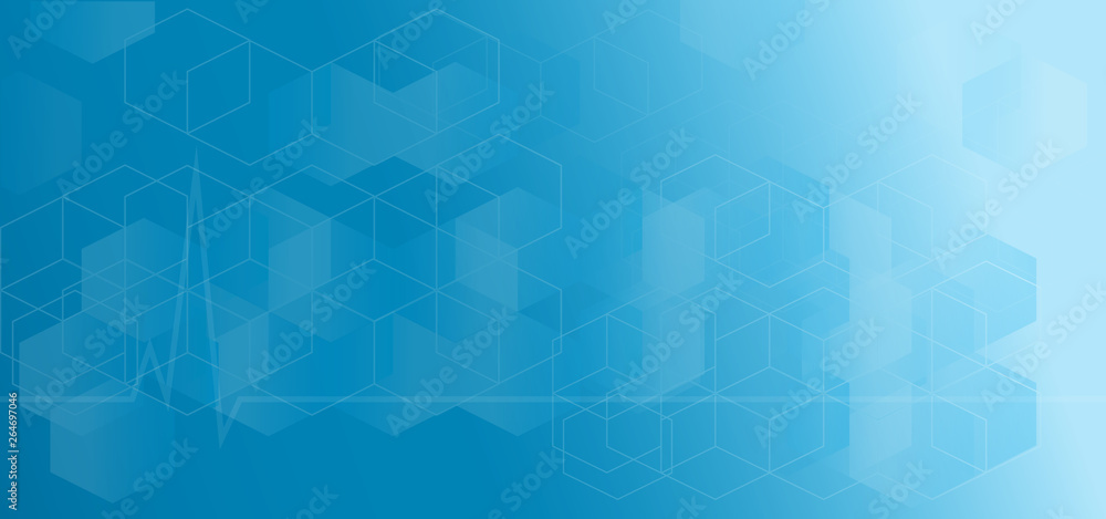 Obraz premium The abstract blue graphic for background content.