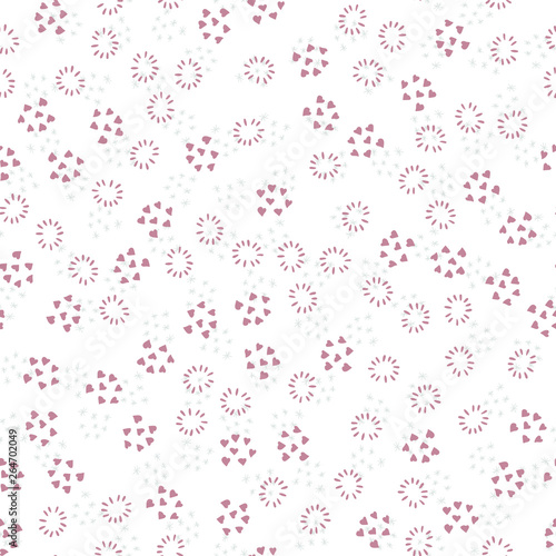 Seamless pattern background of simple elements. Doodle hand drawn illustration vector