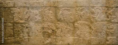 Ancient maya sculpture of Quintana Roo State