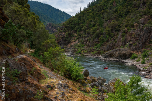 Rafting down the Rogue River