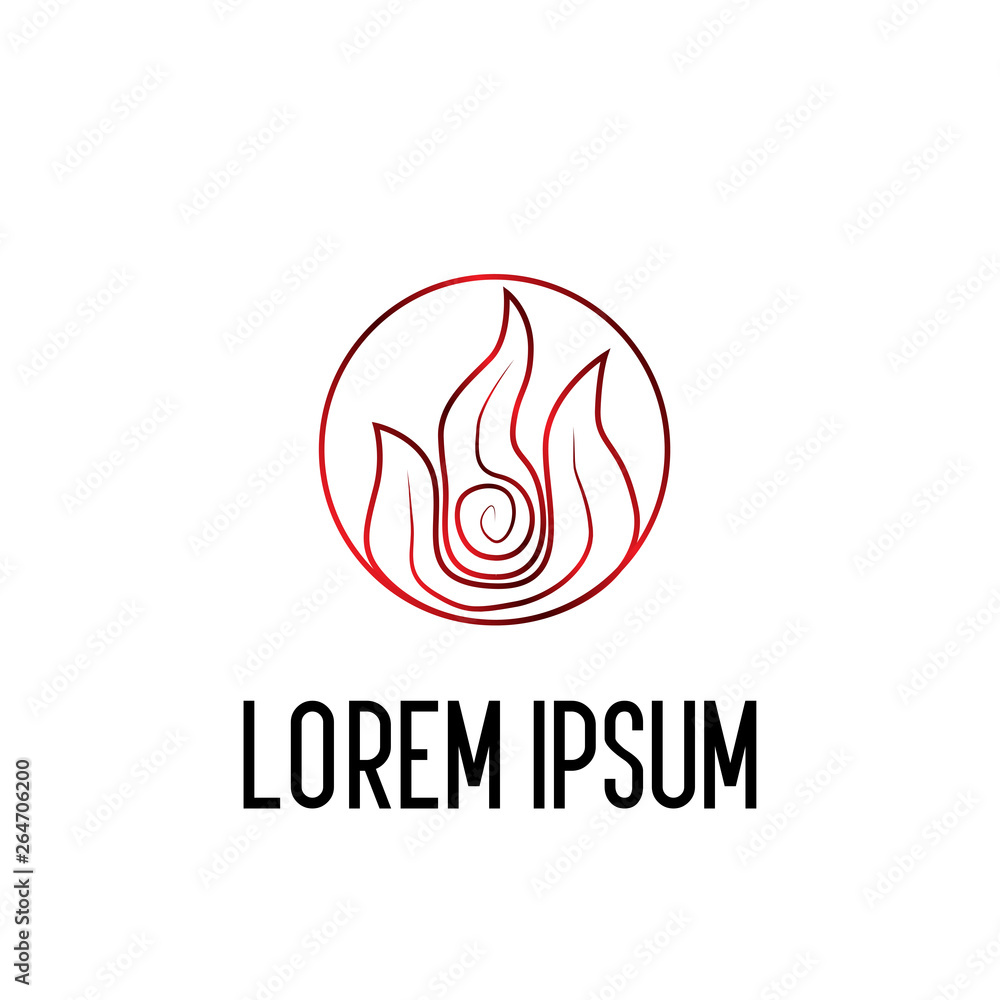 fire element logo icon
