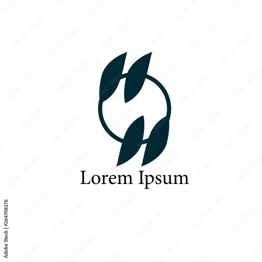 leaf logo icon for nature company leaf logo icon for nature company
