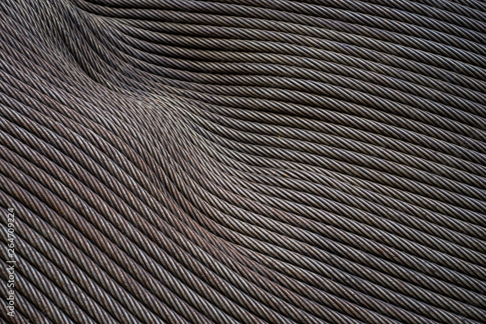 Obraz premium Details of iron rope arrangement
