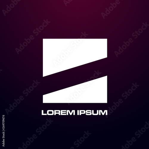 abstract square logo icon