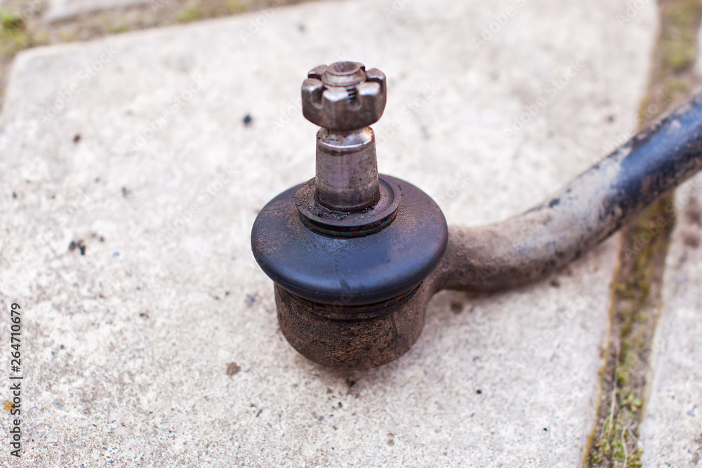 Old, used ball bearing of a classic car Old, used ball bearing of a classic car